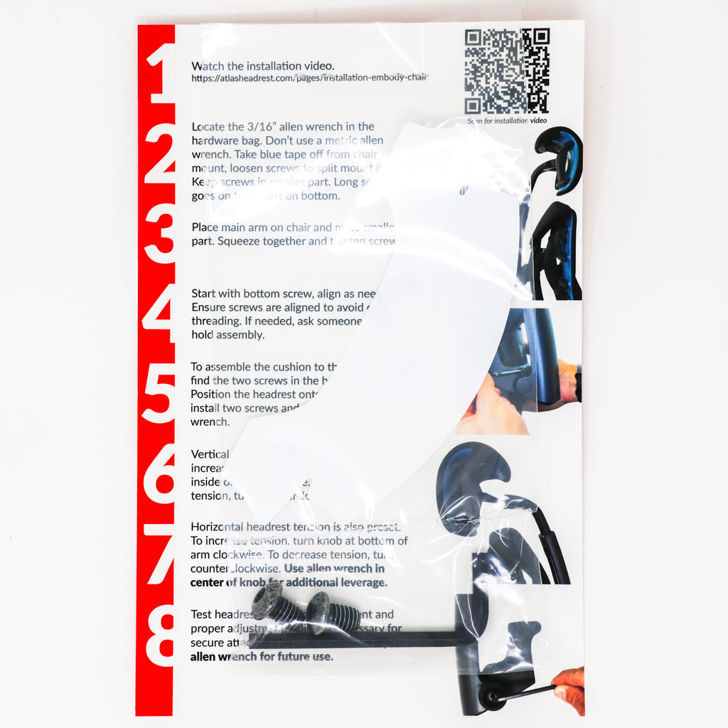 Atlas headrest installation Clearance