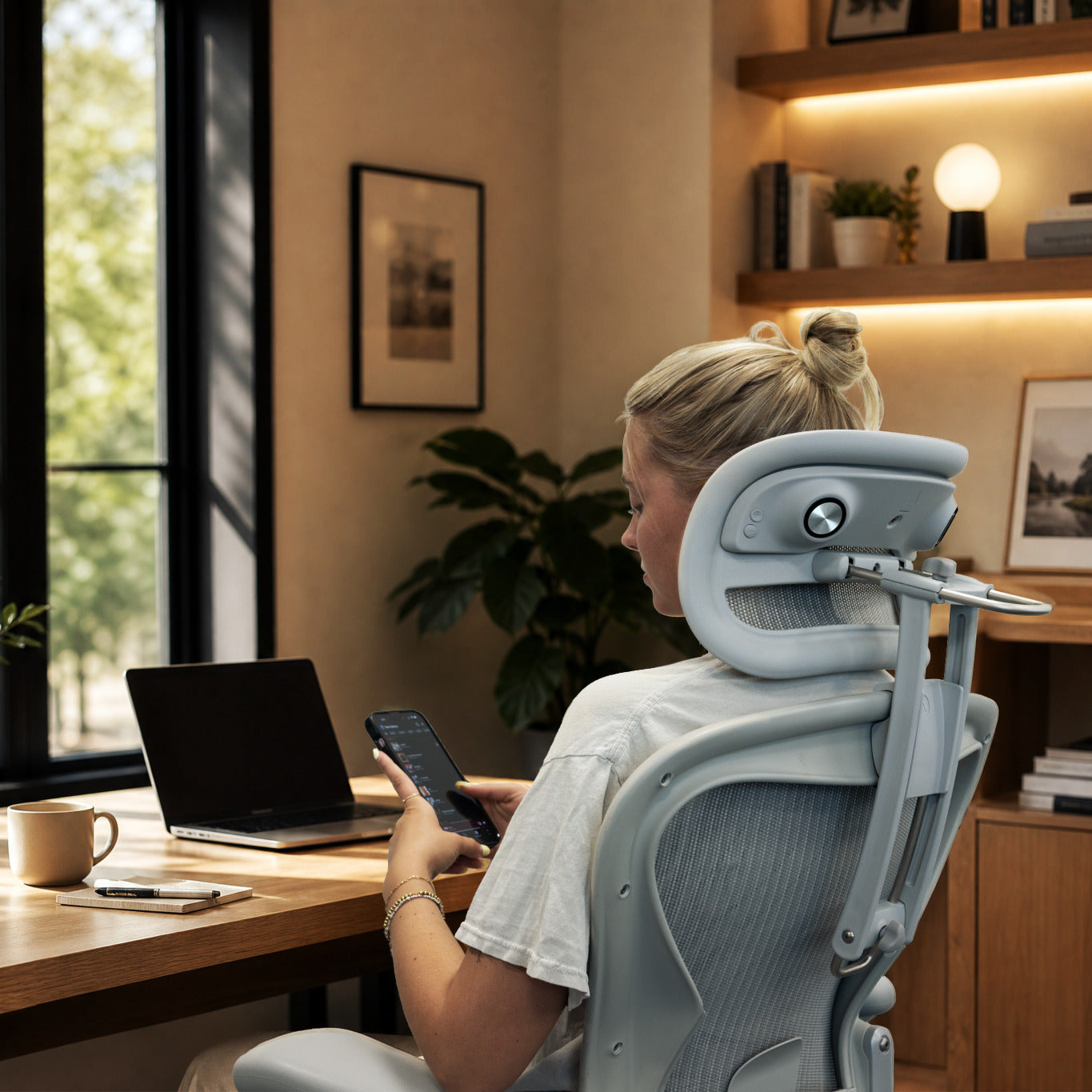 Wireless Speaker for Aeron Headrest